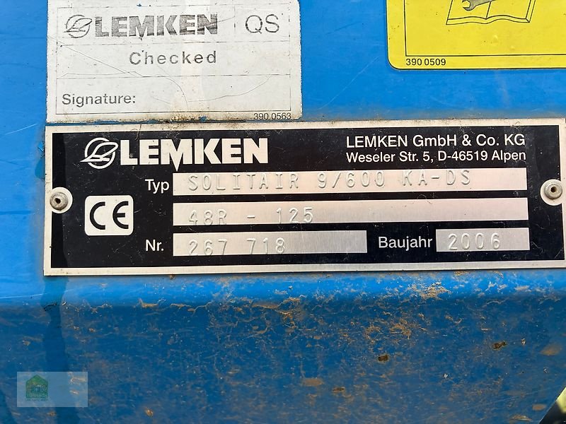 Drillmaschinenkombination za tip Lemken Solitair 9/600 KA-DS mit Zirkon 9/600 KA, Gebrauchtmaschine u Salsitz (Slika 13)
