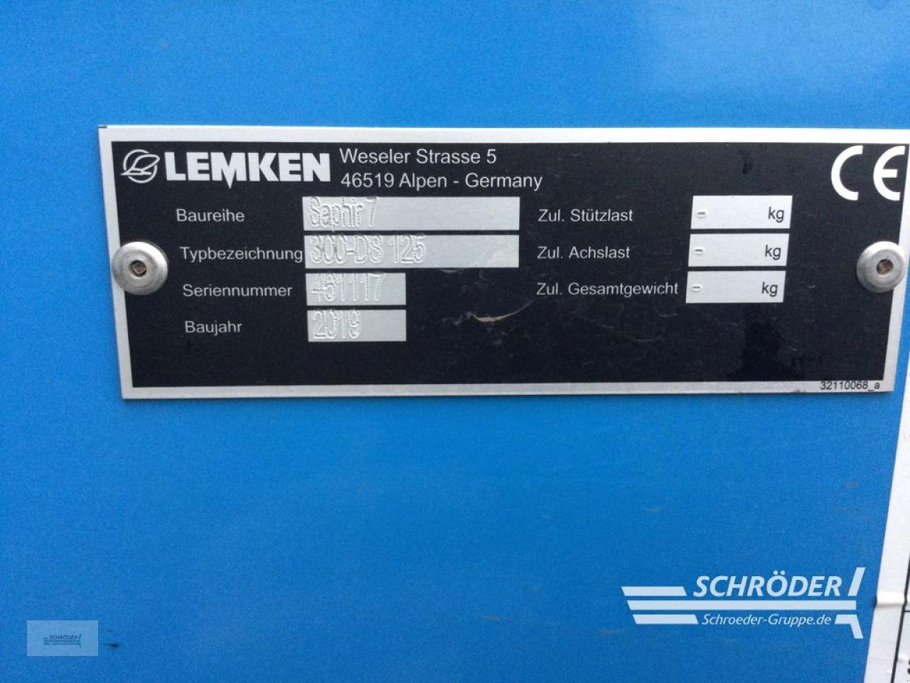 Drillmaschinenkombination tip Lemken ZIRKON 8/300 + SAPHIR 7/300-DS 125, Gebrauchtmaschine in Holdorf (Poză 11)
