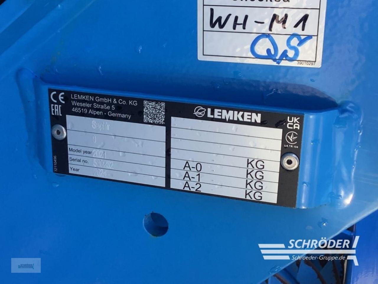 Drillmaschinenkombination tip Lemken ZIRKON 8/300 + SAPHIR 9/300, Neumaschine in Völkersen (Poză 8)