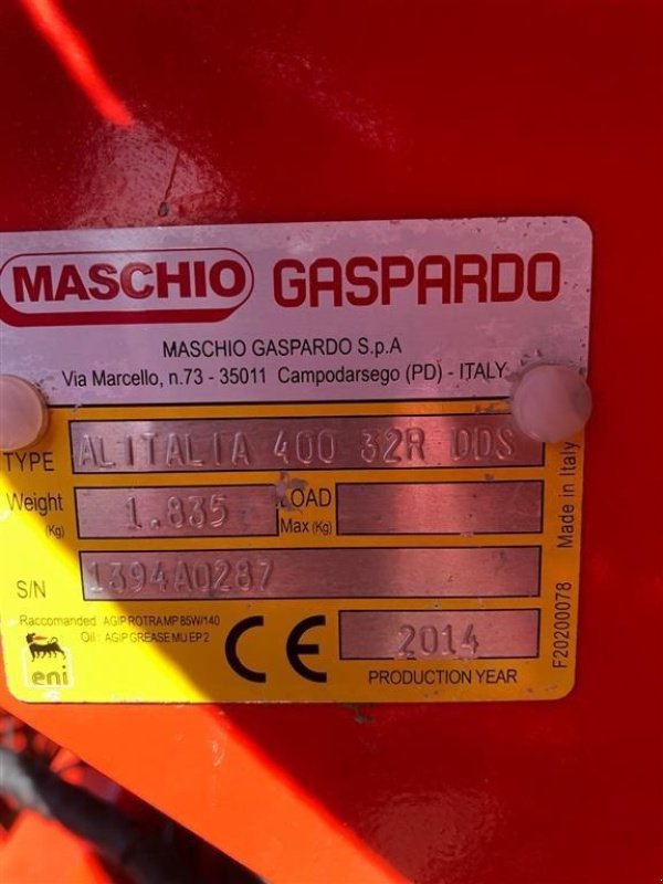 Drillmaschinenkombination des Typs Maschio Gaspardo Alitalia 400 HE-VA Frøsåkasse, Gebrauchtmaschine in Vinderup (Bild 8)