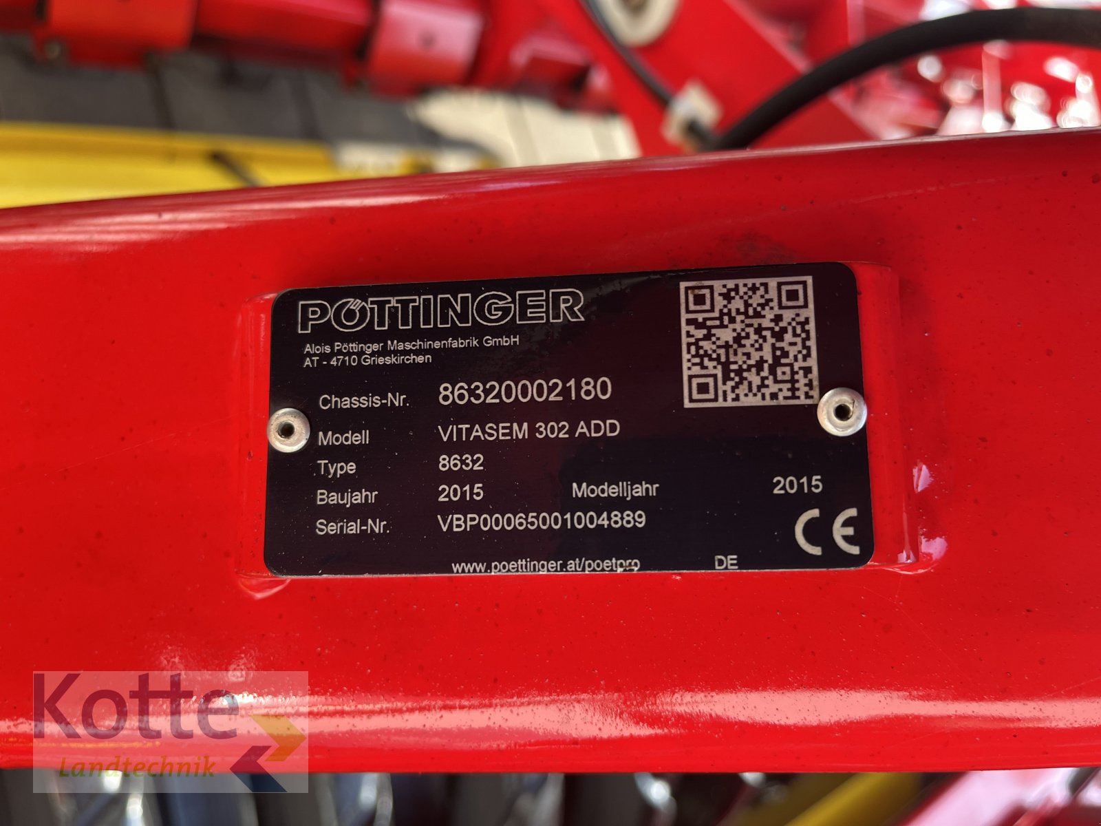 Drillmaschinenkombination типа Pöttinger Vitasem 302 ADD, Gebrauchtmaschine в Rieste (Фотография 8)