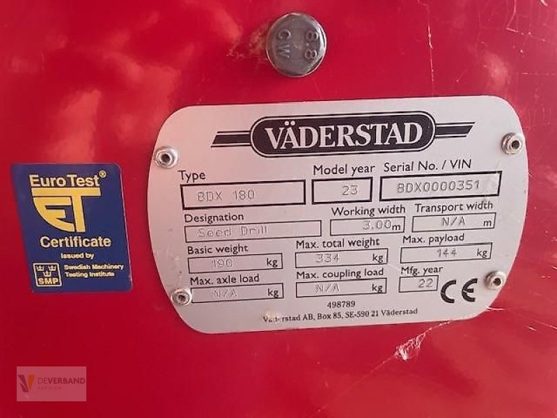 Drillmaschinenkombination of the type Väderstad Bio Drill BDX 180, Neumaschine in Fischbach/Clervaux (Picture 5)