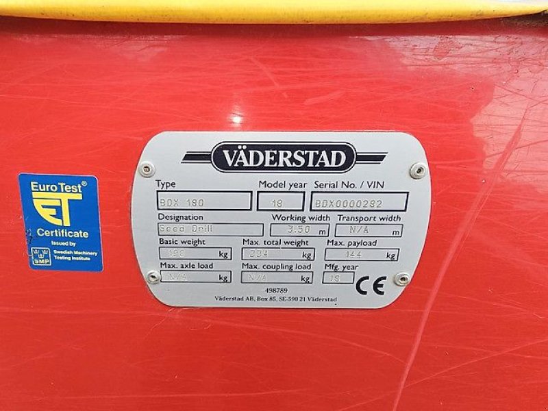Drillmaschinenkombination typu Väderstad Cultus CS350 Su BDX-180 sėjamąja, Gebrauchtmaschine w Kaunas (Zdjęcie 12)
