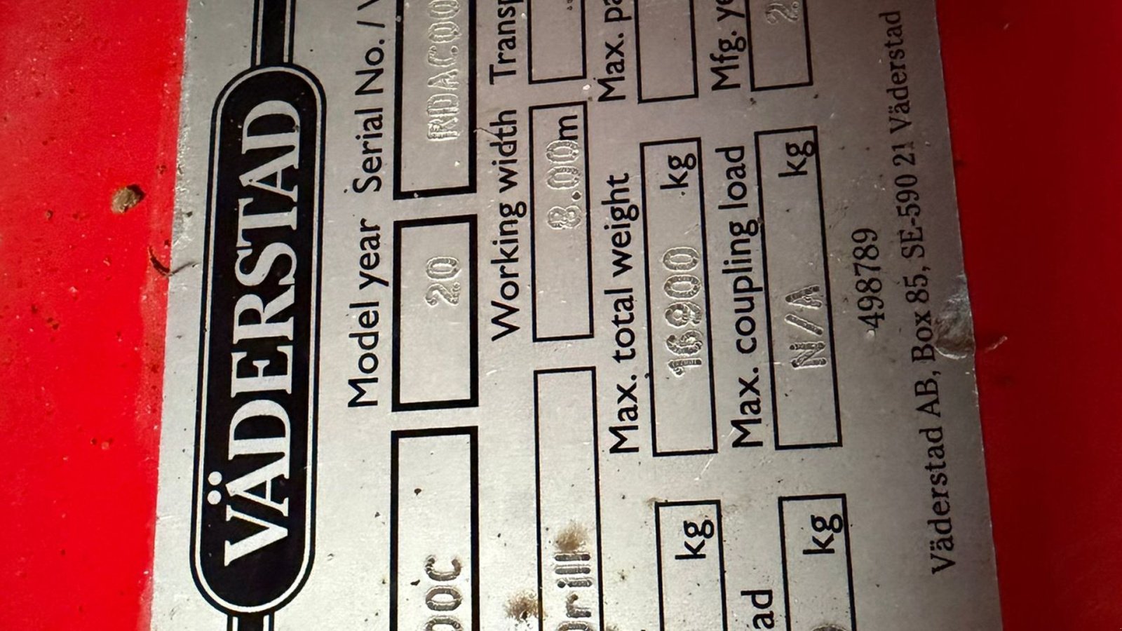 Drillmaschinenkombination tipa Väderstad Rapid RDA 800C, Gebrauchtmaschine u Saksøbing (Slika 7)