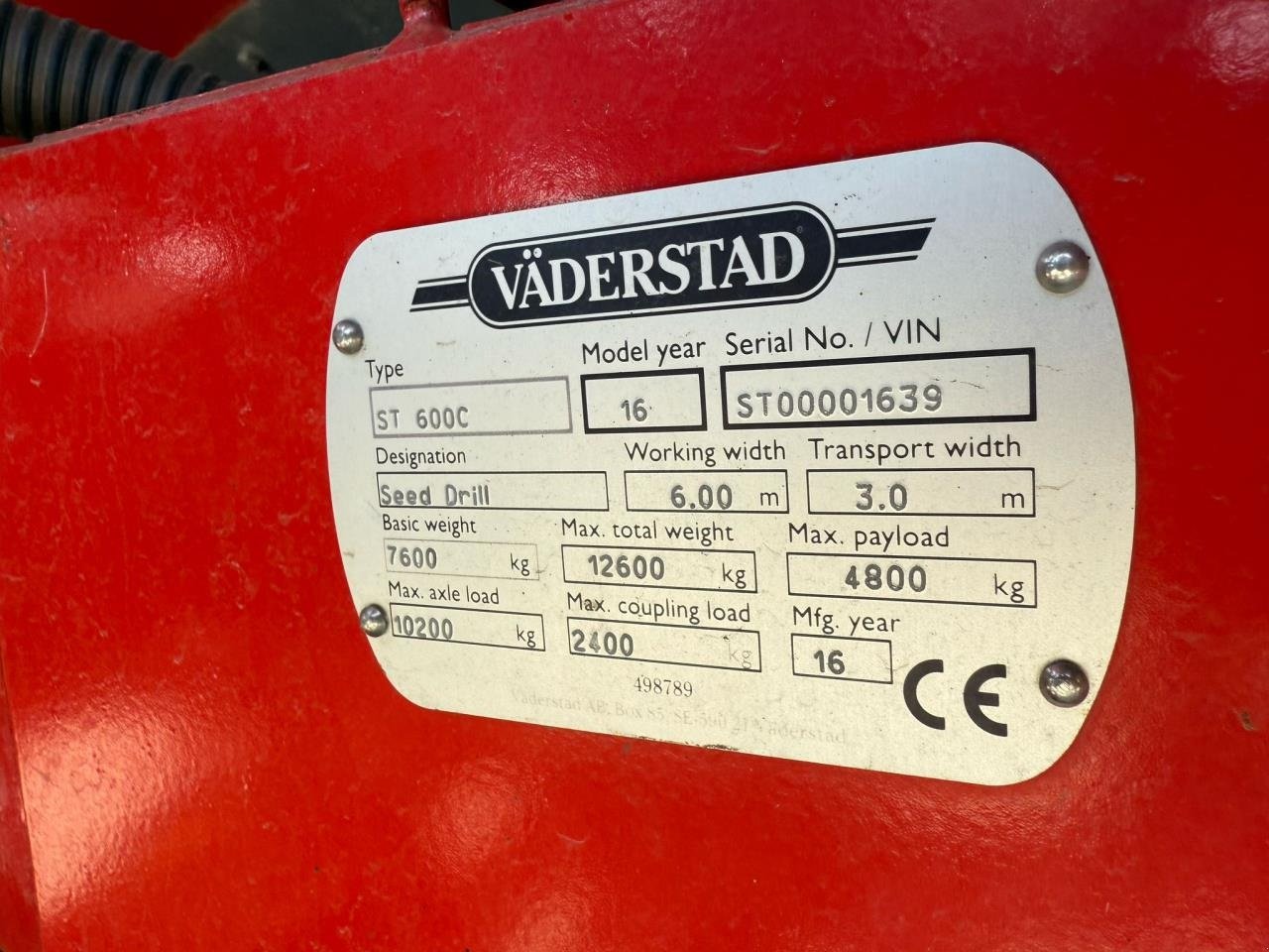 Drillmaschinenkombination typu Väderstad SPIRIT 600C, Gebrauchtmaschine w Trige (Zdjęcie 15)