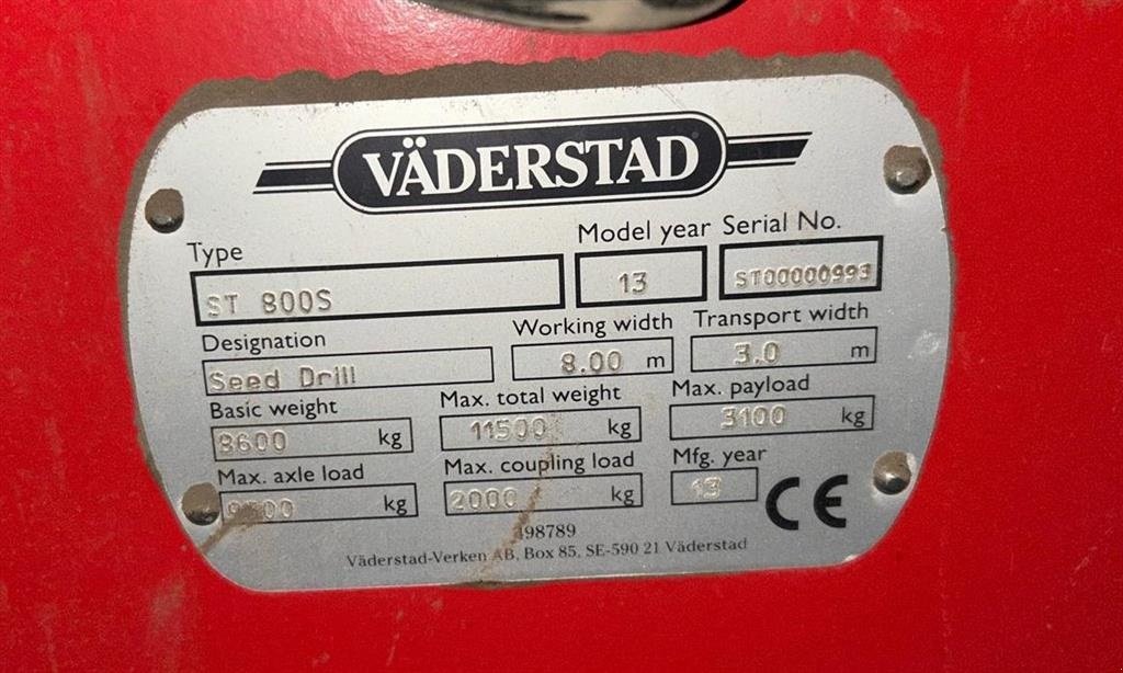 Drillmaschinenkombination типа Väderstad Spirit ST800 S, Gebrauchtmaschine в Ikast (Фотография 17)