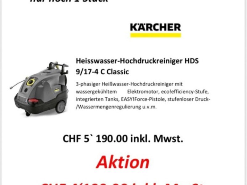 Druckluftwerkzeug of the type Kärcher HDS 9/17 -4 C Classic, Neumaschine in Susten (Picture 1)