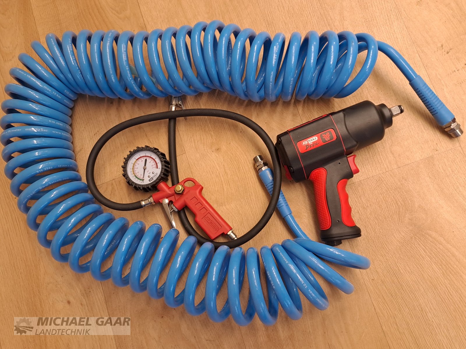 Druckluftwerkzeug des Typs KS tools Druckluftwerkzeugsatz 3-teilig, Neumaschine in Höhenkirchen-Siegertsbrunn (Bild 1)