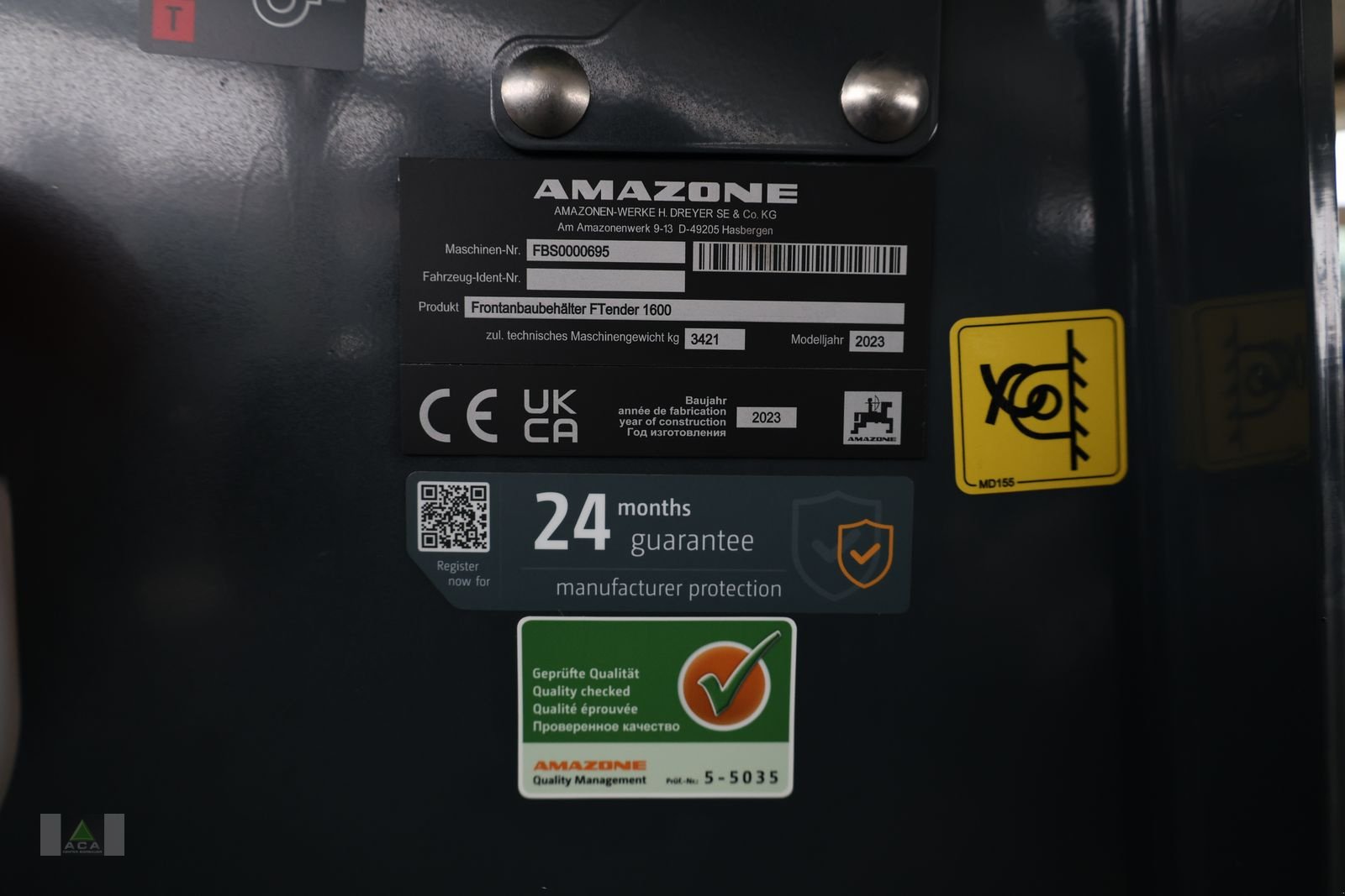 Düngerstreuer tipa Amazone FTENDER 1600, Neumaschine u Markt Hartmannsdorf (Slika 9)