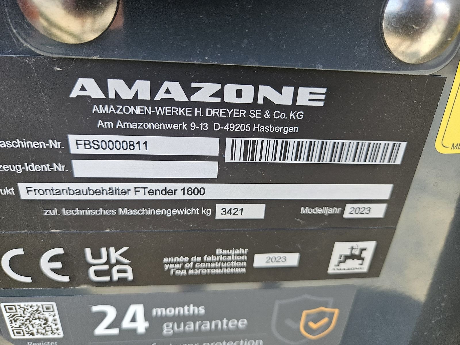 Düngerstreuer des Typs Amazone FTender 1600, Neumaschine in Siget in der Wart (Bild 3)