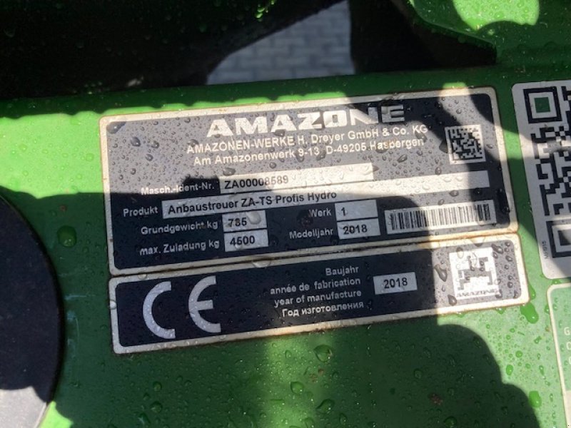 Düngerstreuer du type Amazone TS 4200 hydro, Gebrauchtmaschine en Bebra (Photo 10)