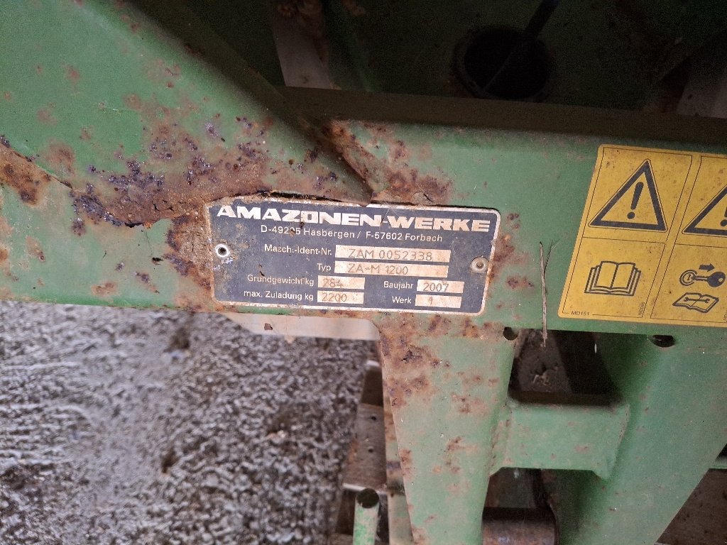 Düngerstreuer Türe ait Amazone ZA-M 1200, Gebrauchtmaschine içinde BRAS SUR MEUSE (resim 5)