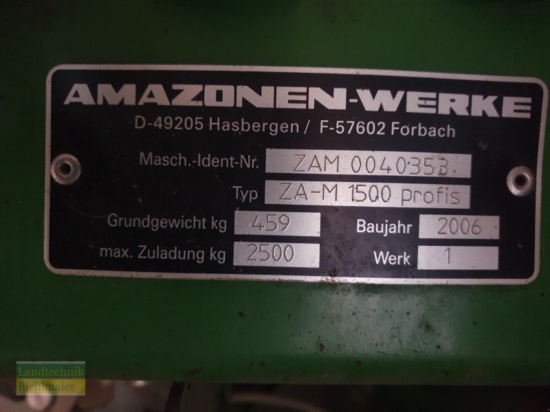 Düngerstreuer typu Amazone ZA-M 1500 Profi S, Gebrauchtmaschine w Ehekirchen (Zdjęcie 1)