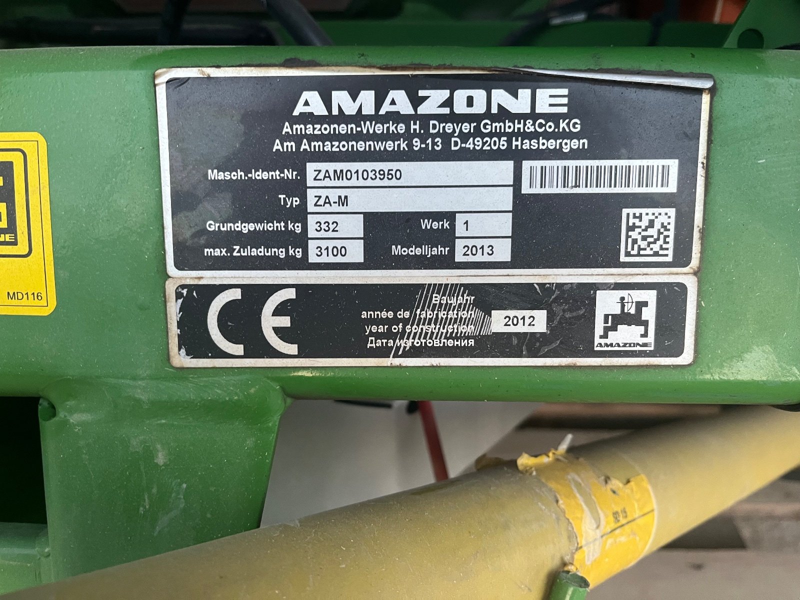 Düngerstreuer Türe ait Amazone ZA-M 1501, Gebrauchtmaschine içinde Steinsfeld (resim 5)