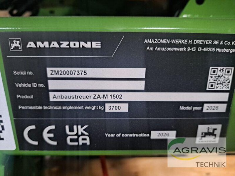 Düngerstreuer типа Amazone ZA-M 1502, Neumaschine в Melle-Wellingholzhausen (Фотография 6)