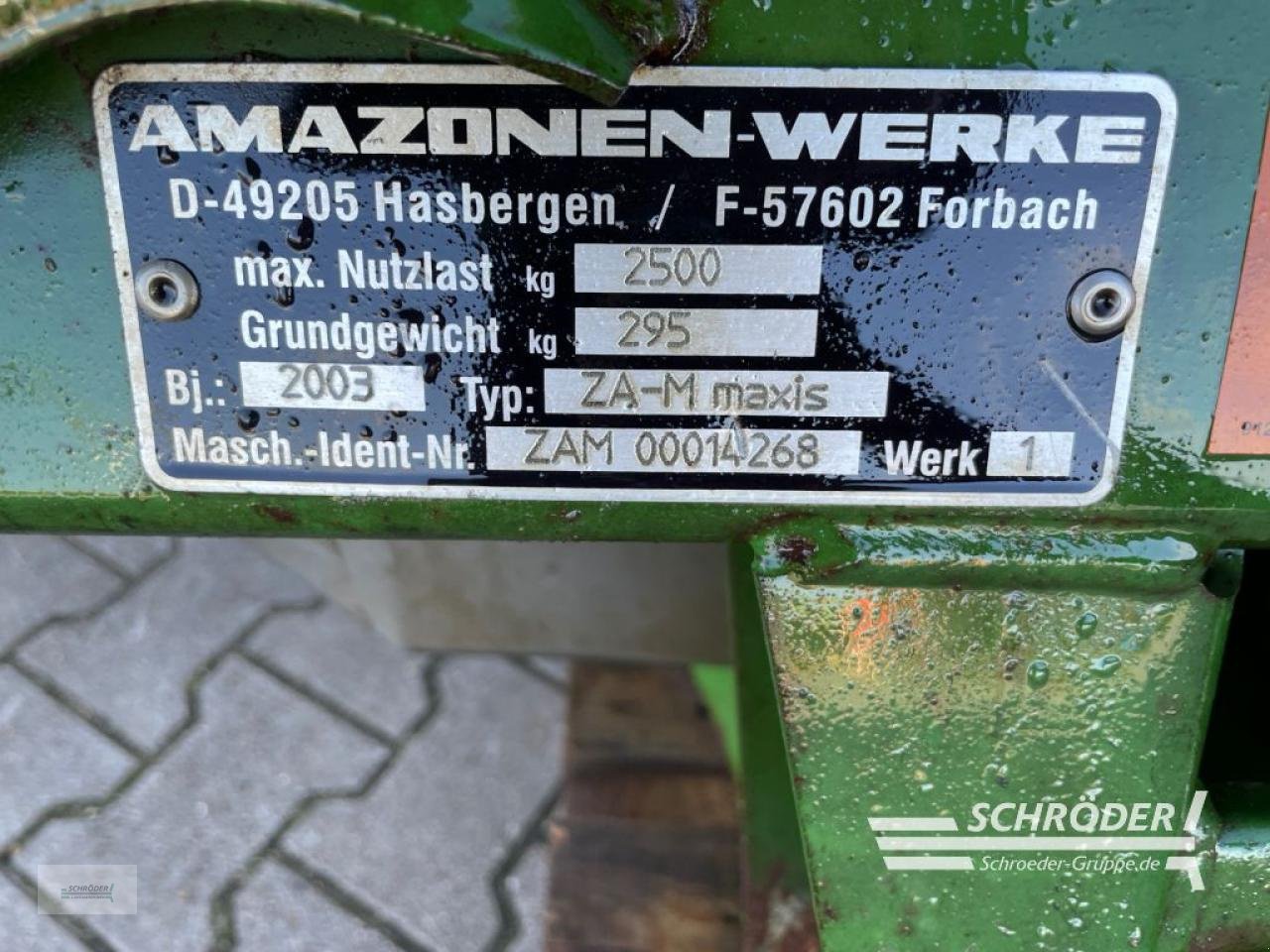Düngerstreuer of the type Amazone ZA-M MAXIS 2500, Gebrauchtmaschine in Wildeshausen (Picture 15)
