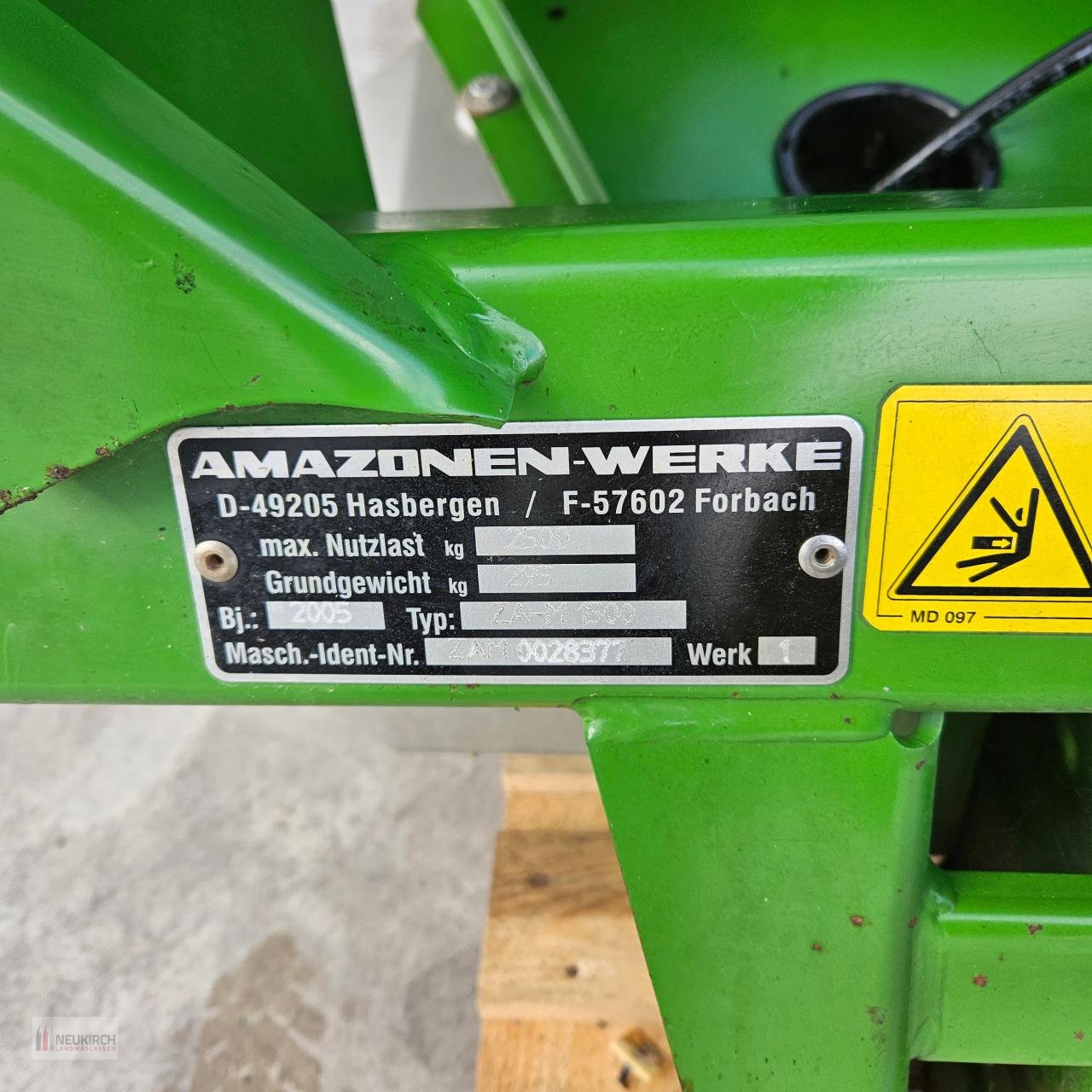 Düngerstreuer typu Amazone ZA-M1500, Gebrauchtmaschine v Delbrück-Westenholz (Obrázek 8)