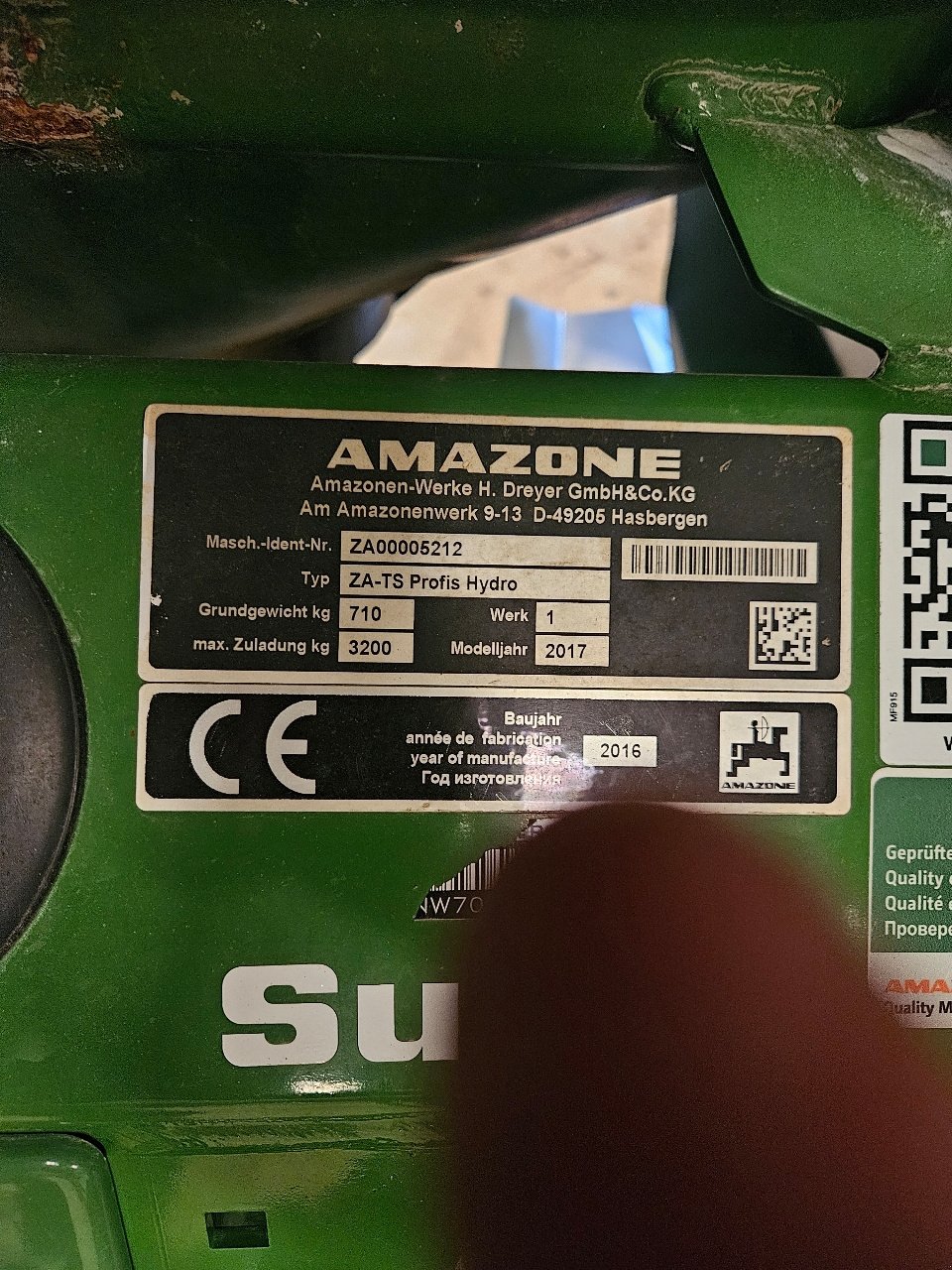 Düngerstreuer des Typs Amazone Za-ts 3200 profis hydro, Gebrauchtmaschine in MANDRES-SUR-VAIR (Bild 5)