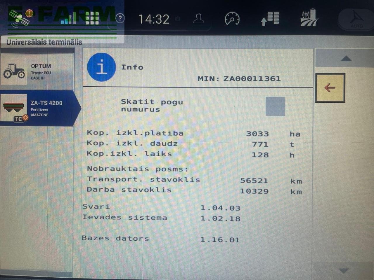Düngerstreuer typu Amazone ZA-TS 3200, Gebrauchtmaschine v ELEJA (Obrázek 9)