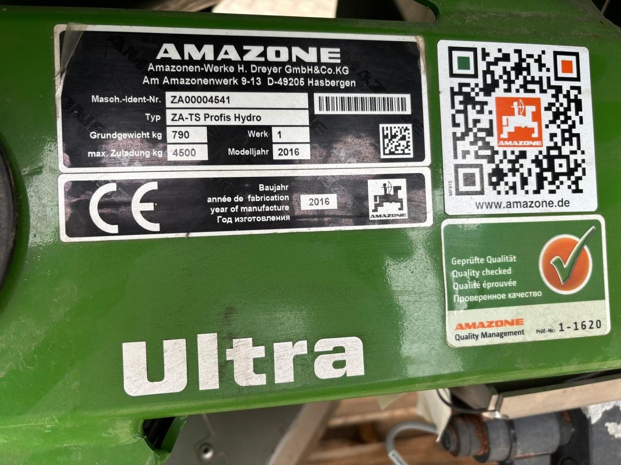 Düngerstreuer del tipo Amazone ZA-TS 4200, Gebrauchtmaschine In Bramming (Immagine 8)