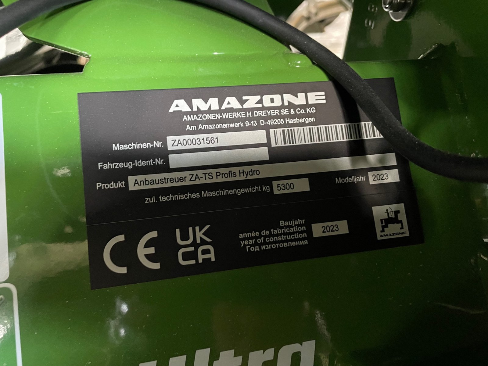 Düngerstreuer des Typs Amazone ZA-TS Hydro 3200 Ultra, Gebrauchtmaschine in Homberg (Bild 5)