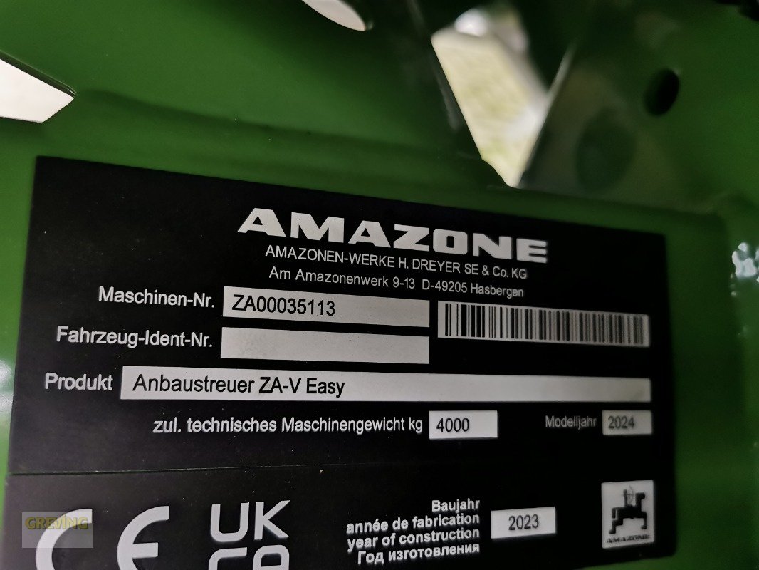 Düngerstreuer des Typs Amazone ZA-V 2000 EASY, Neumaschine in Greven (Bild 18)