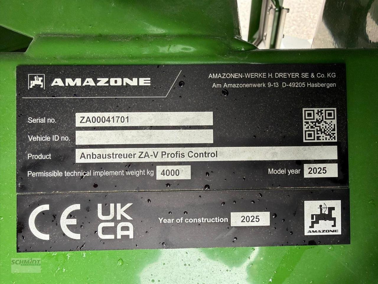 Düngerstreuer tip Amazone ZA-V 2000, Neumaschine in Herbrechtingen (Poză 5)