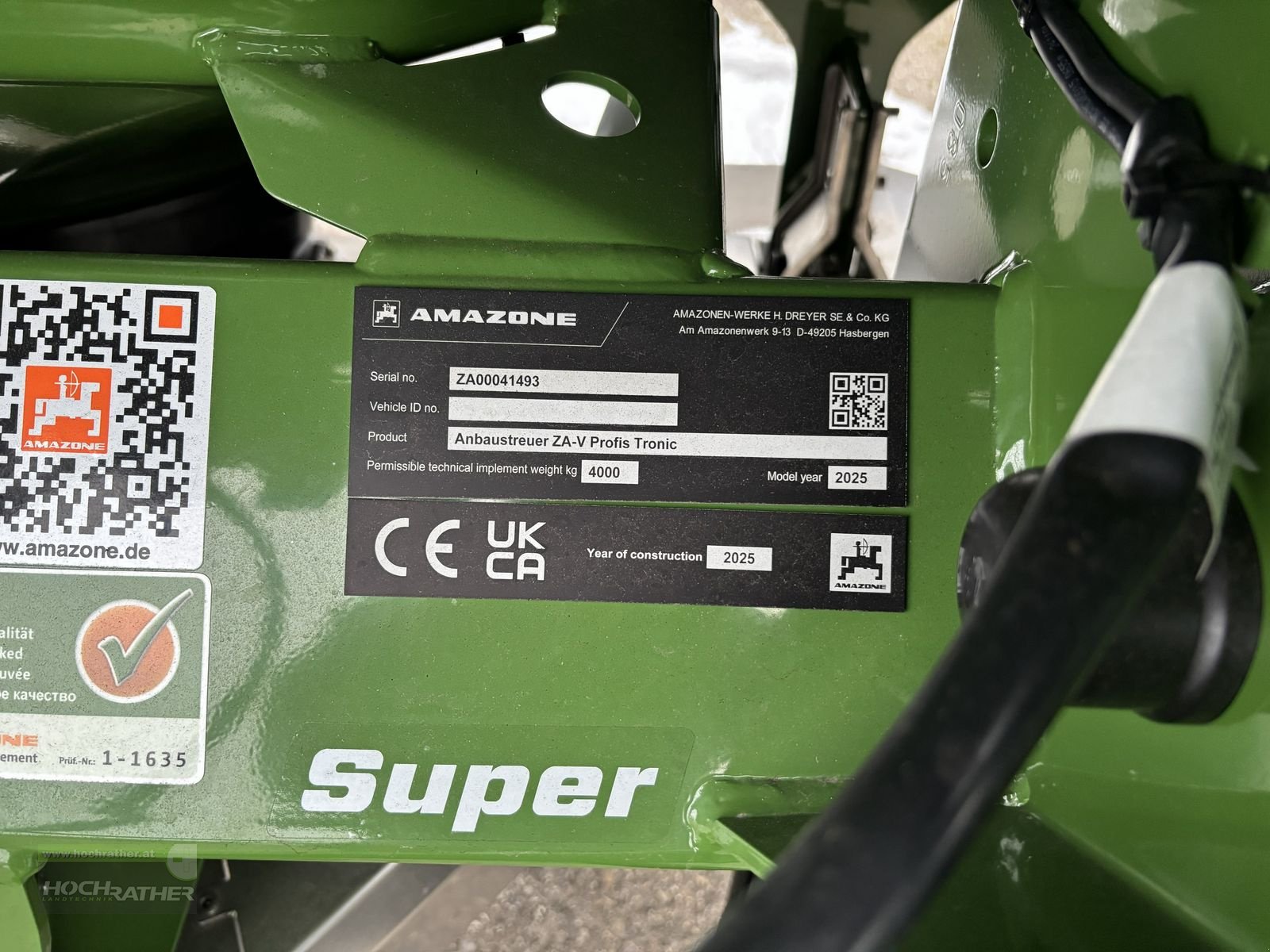 Düngerstreuer tip Amazone ZA-V 2600 ISOBUS, Neumaschine in Kronstorf (Poză 10)