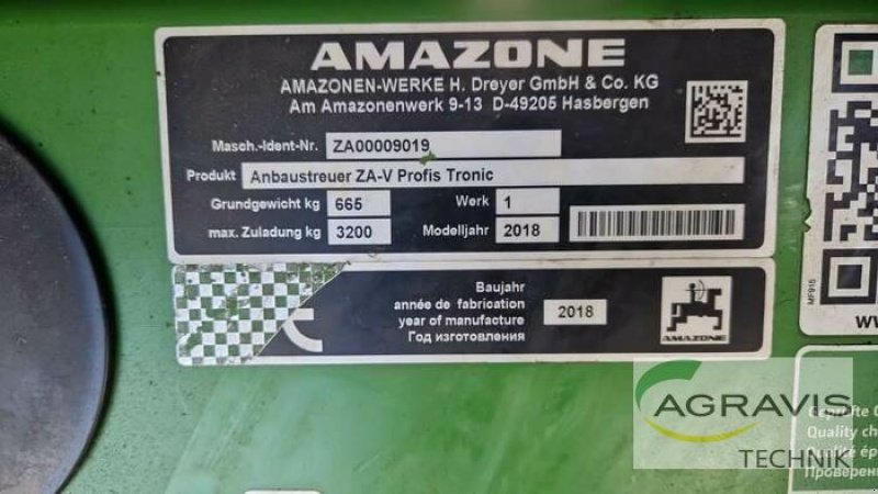 Düngerstreuer типа Amazone ZA-V 2600 SUPER PROFIS TRONIC, Gebrauchtmaschine в Melle (Фотография 7)
