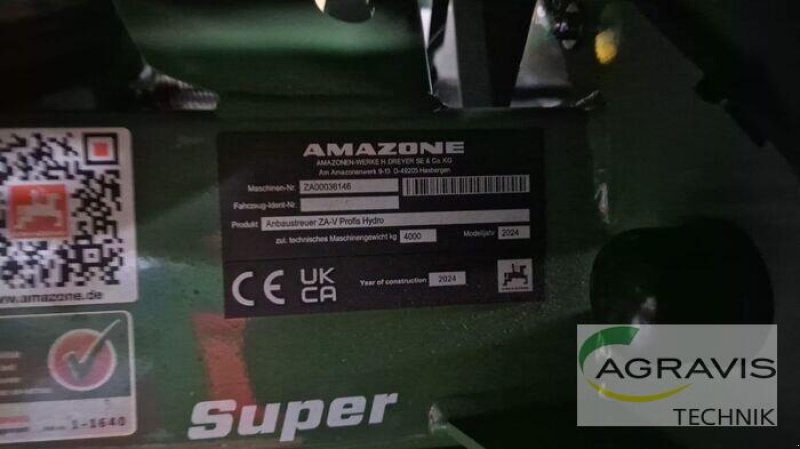 Düngerstreuer typu Amazone ZA-V 3200 SUPER PROFIS HYDRO, Neumaschine v Melle-Wellingholzhausen (Obrázek 8)