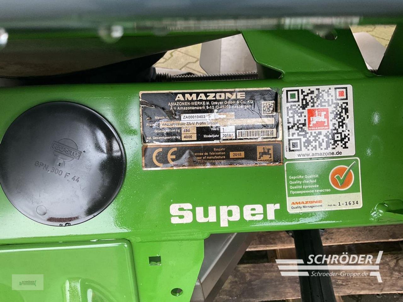 Düngerstreuer typu Amazone ZA-V 3200 SUPER PROFIS TRONIC, Gebrauchtmaschine v Wildeshausen (Obrázek 8)