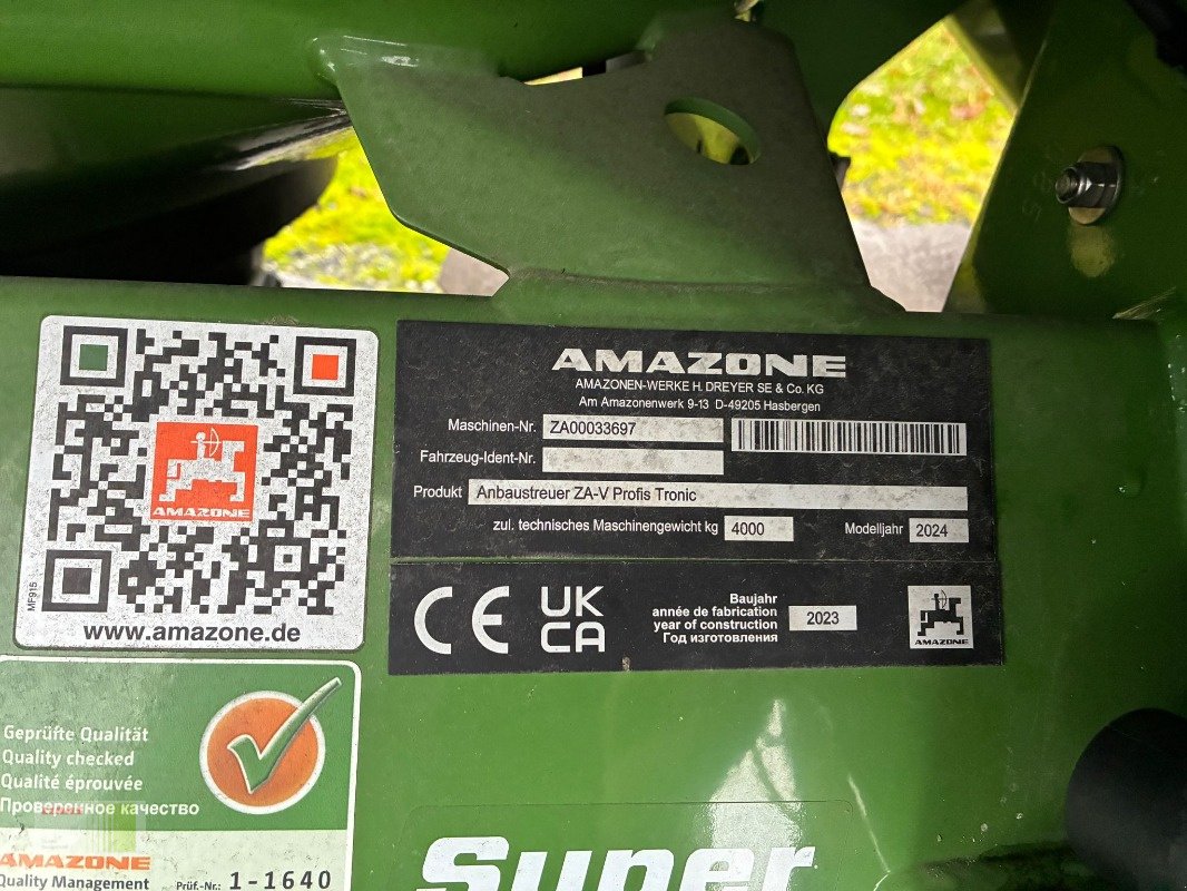 Düngerstreuer от тип Amazone ZA-V 3200 Super Profis Tronic, Neumaschine в Alveslohe (Снимка 5)