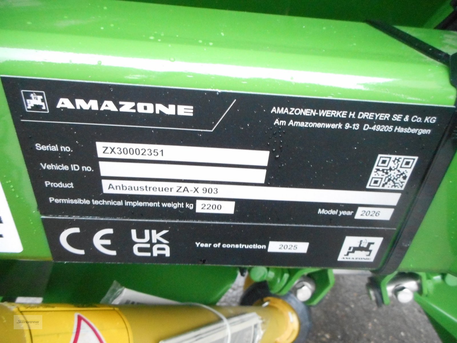 Düngerstreuer типа Amazone ZA X 903, Neumaschine в Wörnitz (Фотография 7)