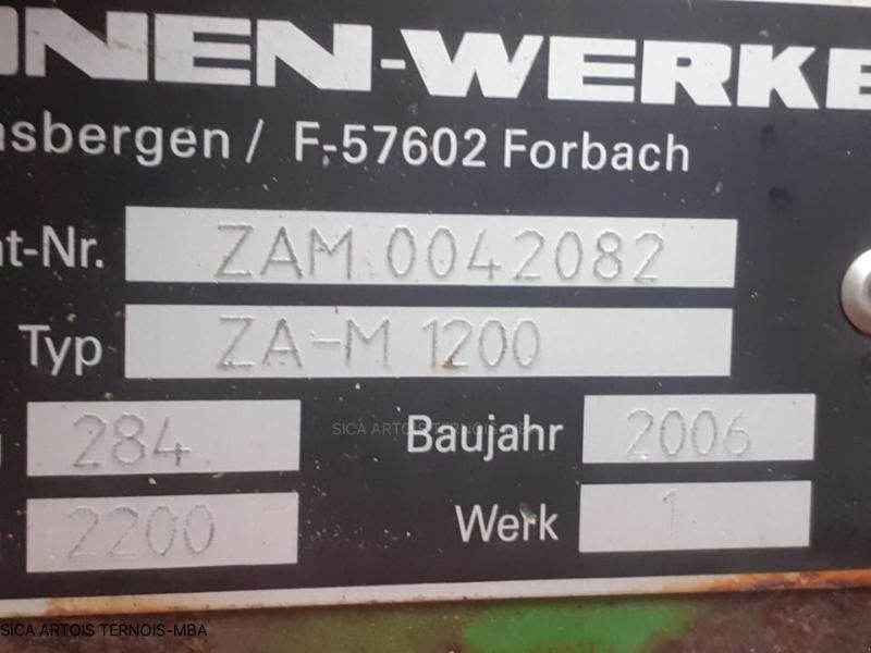 Düngerstreuer типа Amazone ZAM 1200, Gebrauchtmaschine в HERLIN LE SEC (Фотография 5)