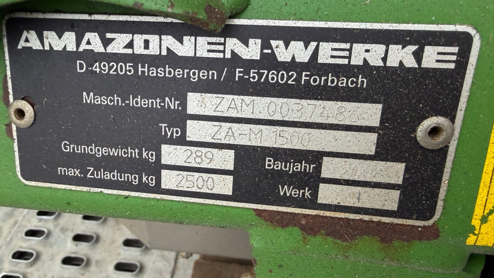 Düngerstreuer a típus Amazone ZAM 1500 EKSTREM FLOT!, Gebrauchtmaschine ekkor: Nørager (Kép 5)