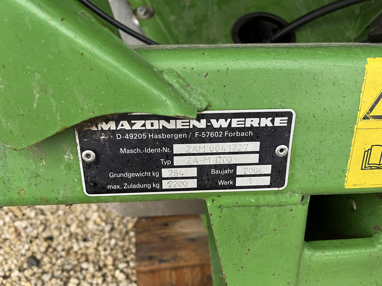 Düngerstreuer typu Amazone Zam fortix, Gebrauchtmaschine v VERT TOULON (Obrázek 8)