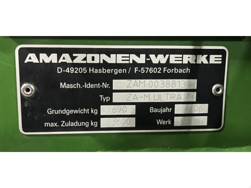 Düngerstreuer typu Amazone ZAM ULTRA, Gebrauchtmaschine w ROYE (Zdjęcie 7)