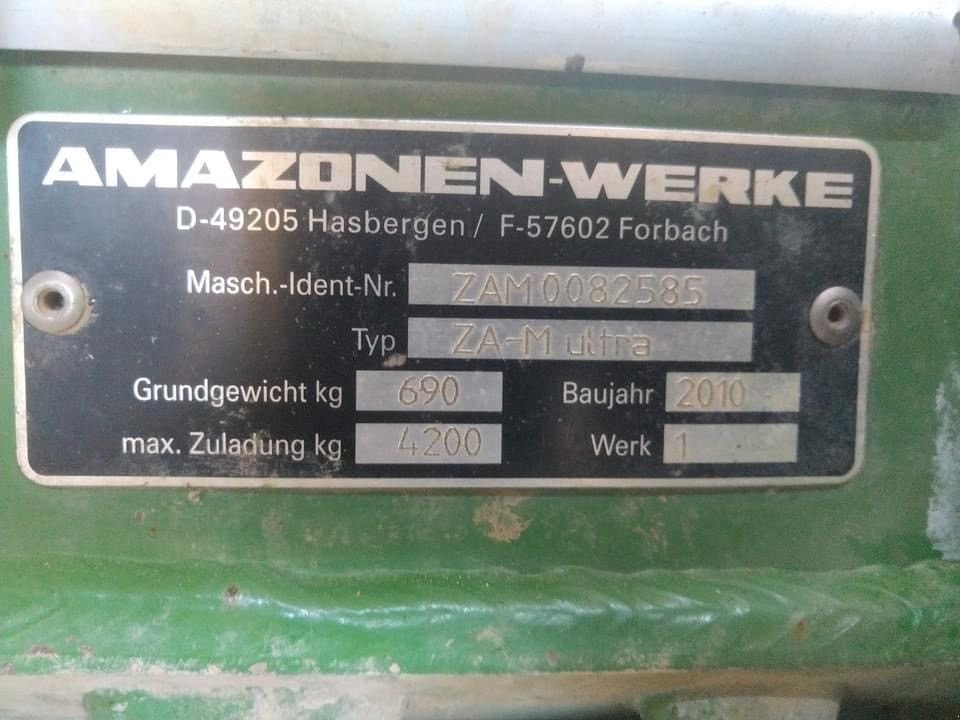 Düngerstreuer typu Amazone ZAM ULTRA, Gebrauchtmaschine v BEAULEU (Obrázek 6)