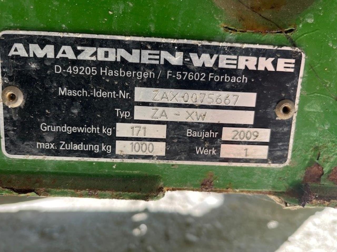 Düngerstreuer типа Amazone ZAXW 502 PERFEKT, Gebrauchtmaschine в Maribo (Фотография 4)