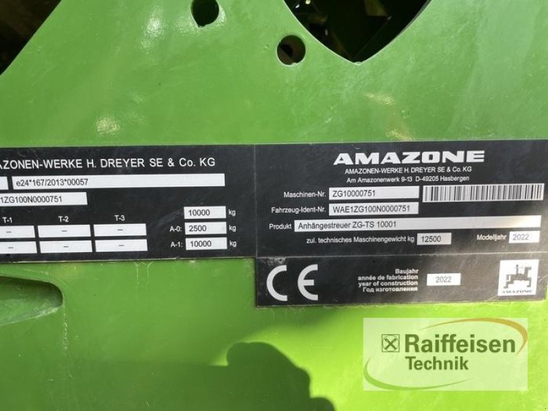 Düngerstreuer des Typs Amazone ZG-TS 10001, Vorführmaschine in Tüttleben (Bild 3)
