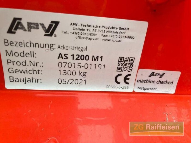 Düngerstreuer typu APV AS 1200 M1, Gebrauchtmaschine w Bühl (Zdjęcie 14)