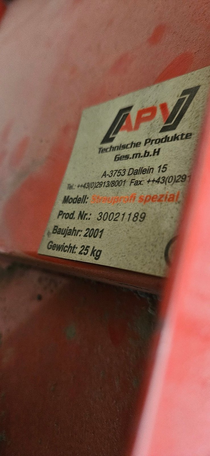 Düngerstreuer tip APV Streuprofi Special plus, Gebrauchtmaschine in Bruckberg (Poză 3)