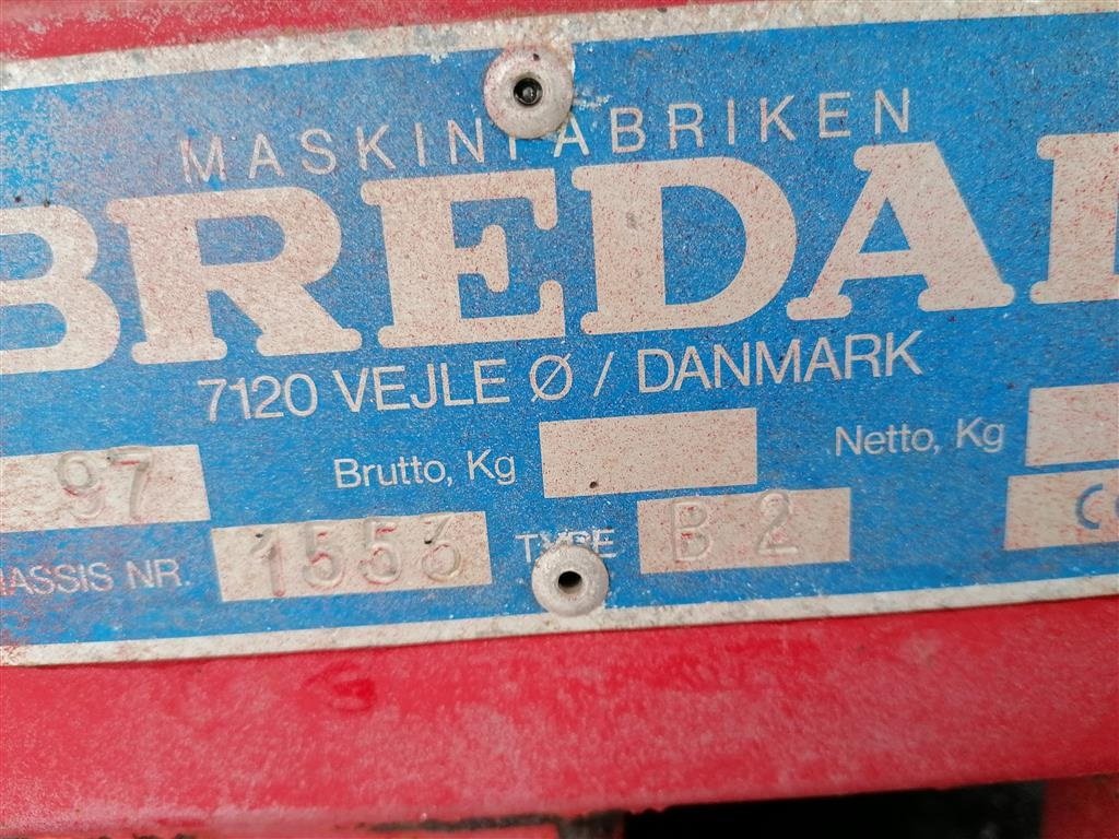 Düngerstreuer типа Bredal B  2, Gebrauchtmaschine в Roskilde (Фотография 8)