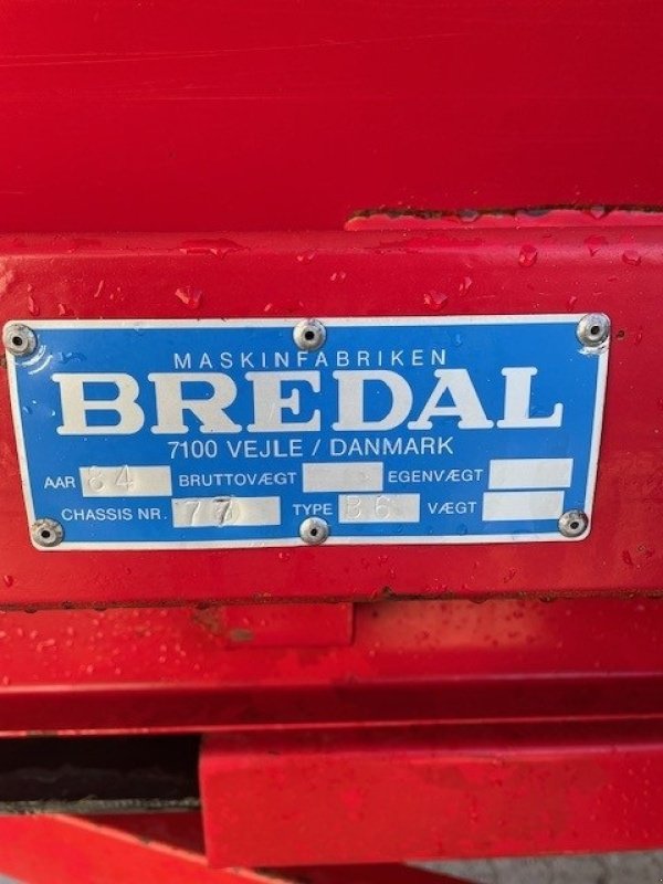 Düngerstreuer типа Bredal B 6, Gebrauchtmaschine в Kongerslev (Фотография 8)