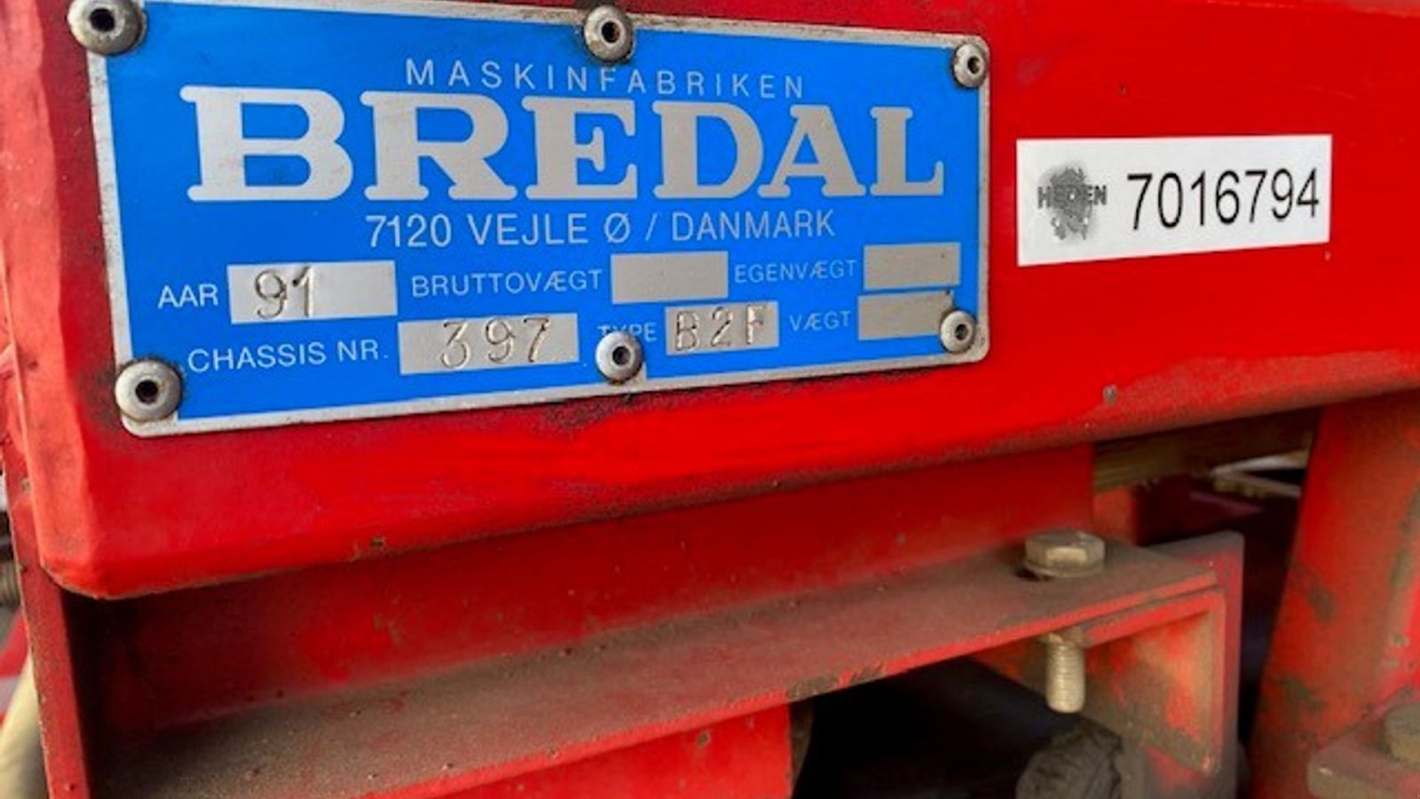 Düngerstreuer des Typs Bredal B2, Gebrauchtmaschine in Ringe (Bild 5)