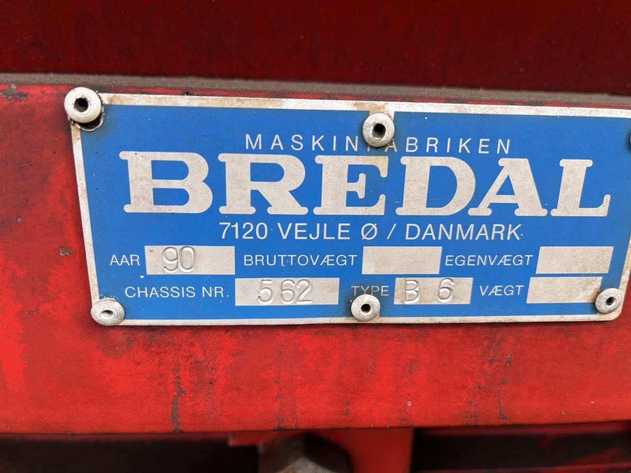 Düngerstreuer del tipo Bredal B6, Gebrauchtmaschine en Egtved (Imagen 8)