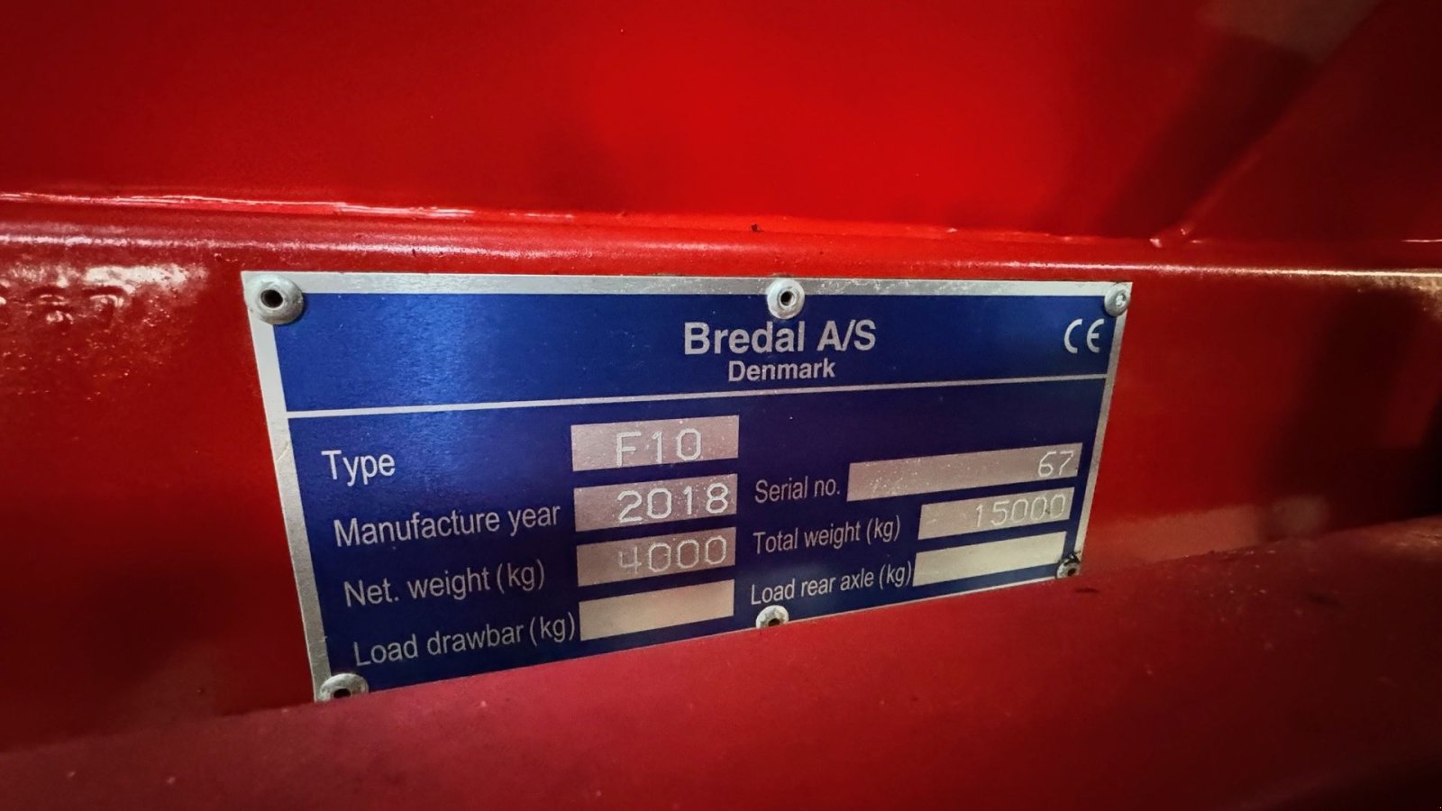 Düngerstreuer van het type Bredal F 10 Gødningsspreder, Gebrauchtmaschine in Sakskøbing (Foto 2)