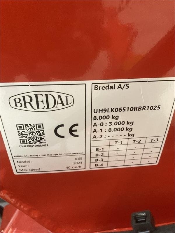 Düngerstreuer des Typs Bredal K 65 m.bremser og overbygning Kombibremser, Gebrauchtmaschine in Mern (Bild 6)