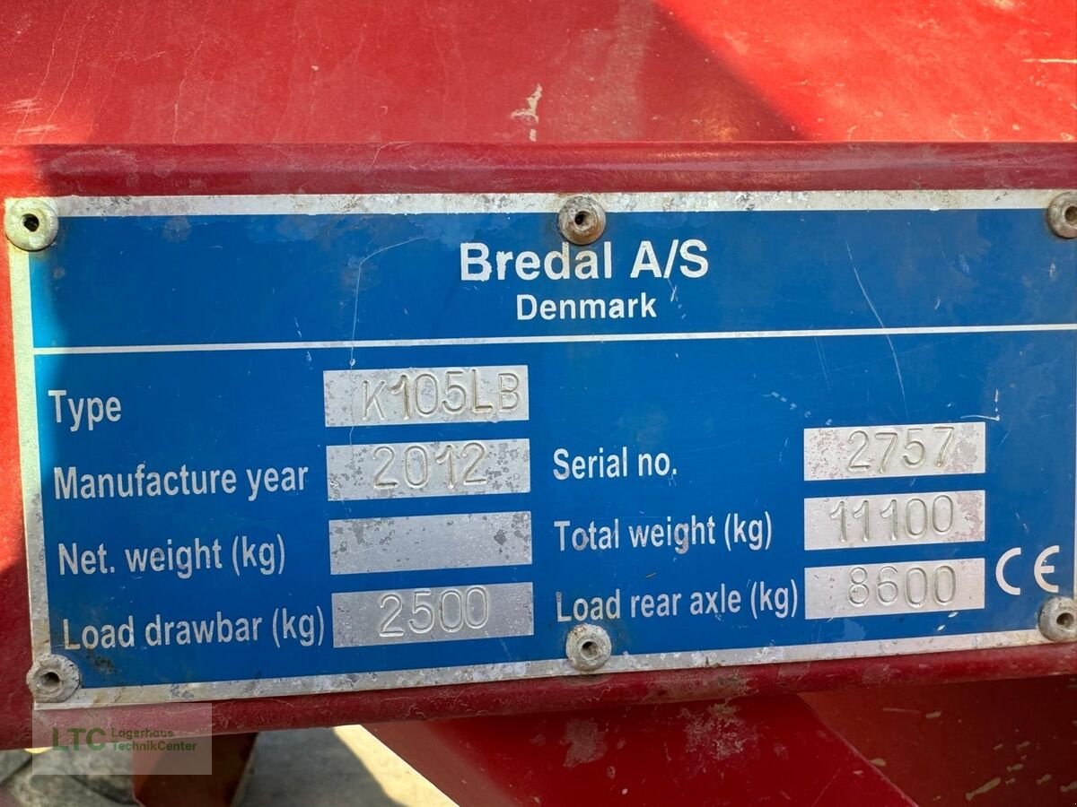 Düngerstreuer des Typs Bredal K105LB, Gebrauchtmaschine in Eggendorf (Bild 4)