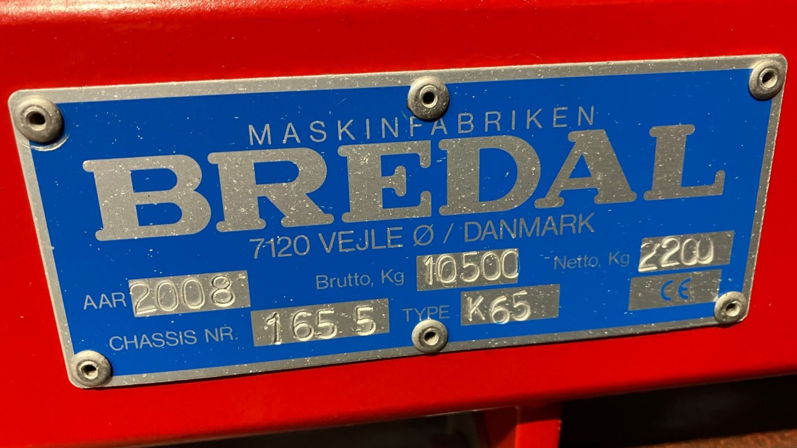 Düngerstreuer typu Bredal K65, Gebrauchtmaschine v Roskilde (Obrázek 10)